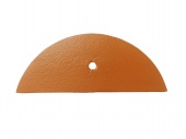 заглушка коньковая зк с защитно-декоративным покрытием 230*90*5,2 мм оранжевая 